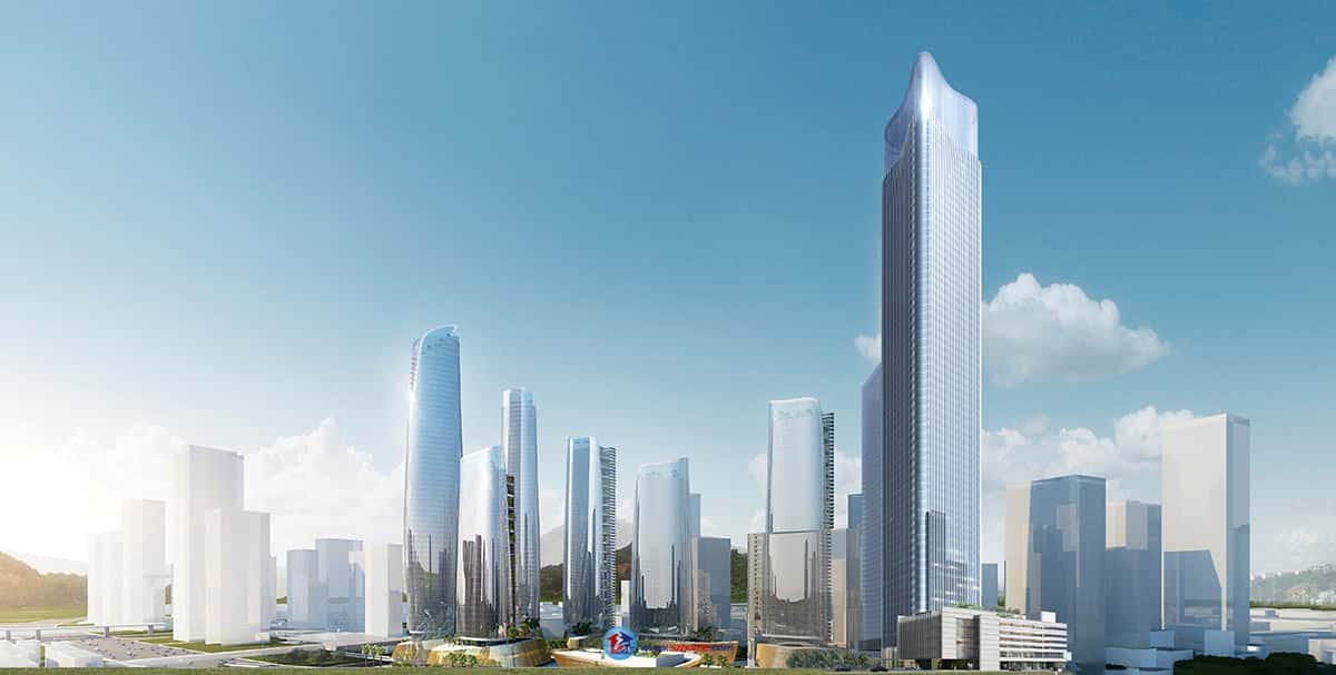 城建云启大厦建筑外观图