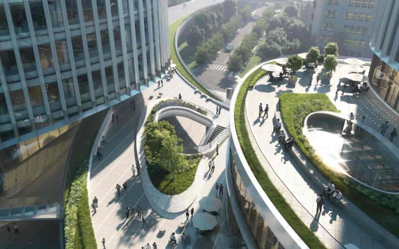大家金融中心办公区实景图