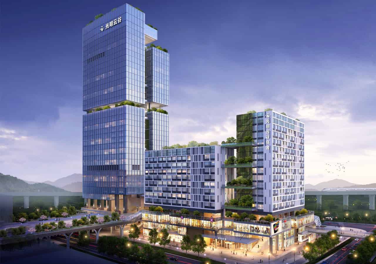 光明天安云谷建筑外观图