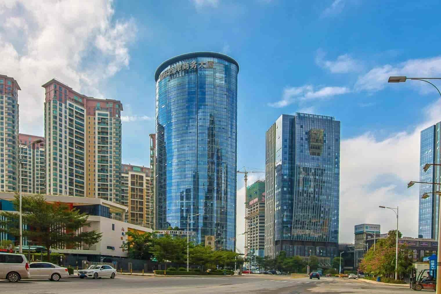 国际西岸商务大厦建筑外观图
