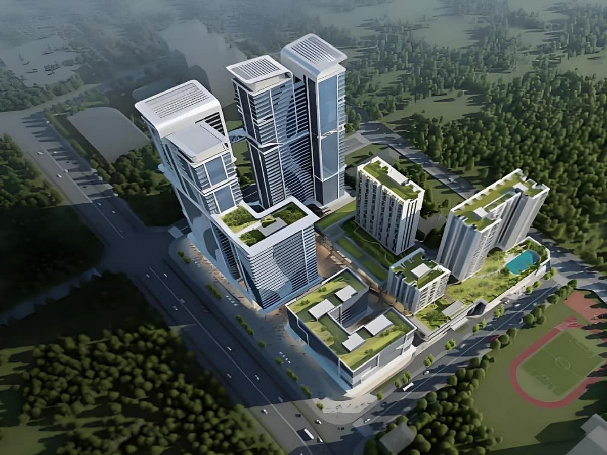 吉创中心大厦大堂实景图