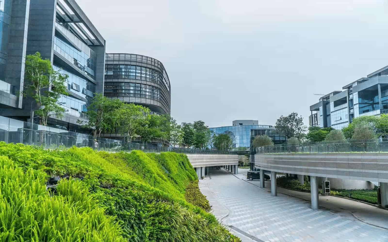 前海深港基金小镇办公区实景图