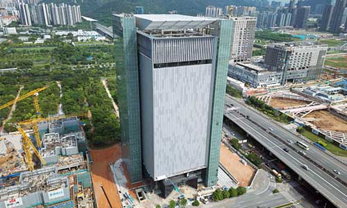 前海信息枢纽大厦建筑外观图