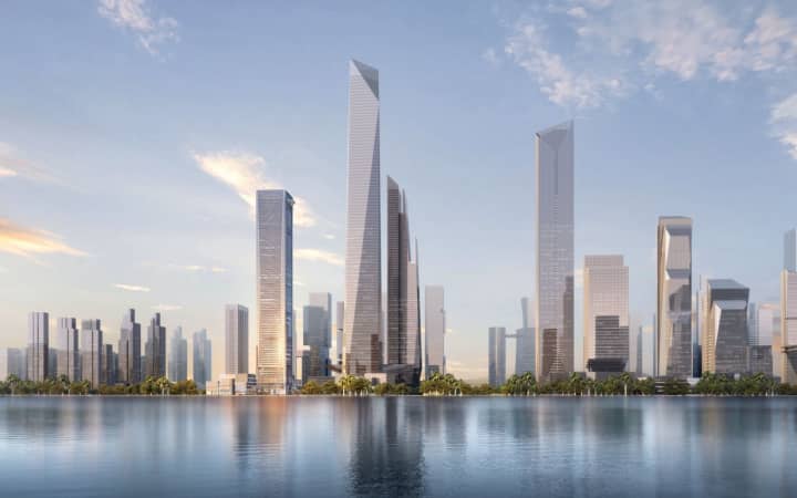 深圳湾SIC超级总部中心建筑外观图