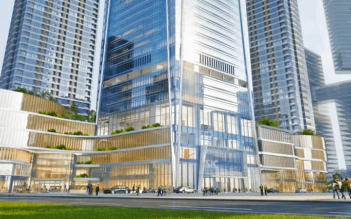 深圳湾SIC超级总部中心办公区实景图