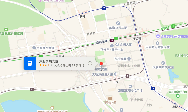 深业泰然大厦商业配套图片