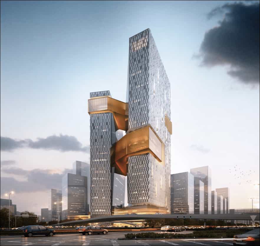腾讯滨海大厦建筑外观图