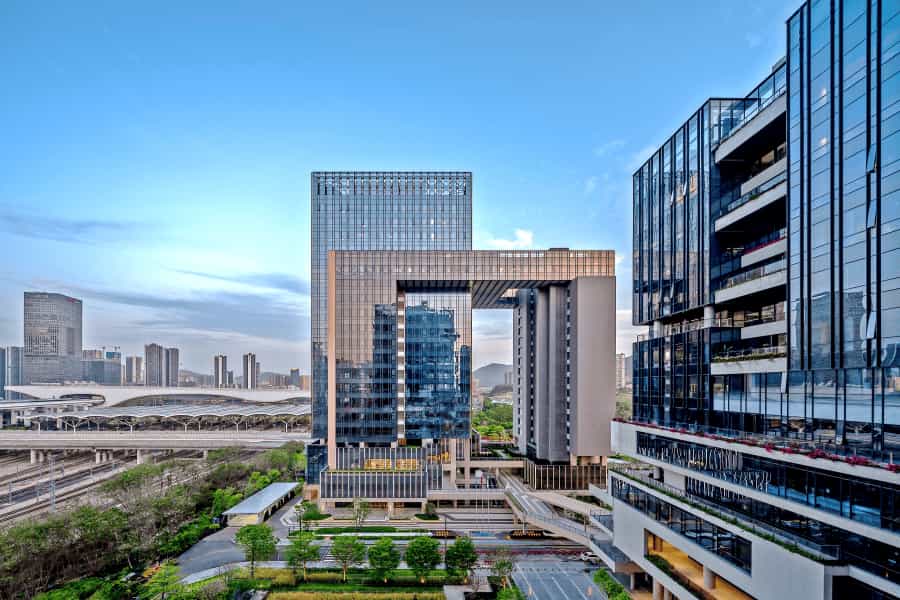 天马总部大厦建筑外观图
