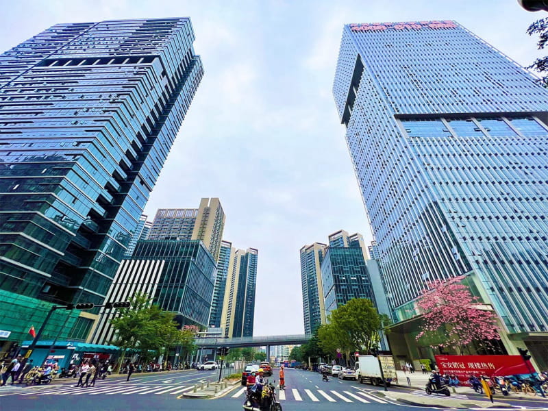 万科星宸大厦大堂实景图