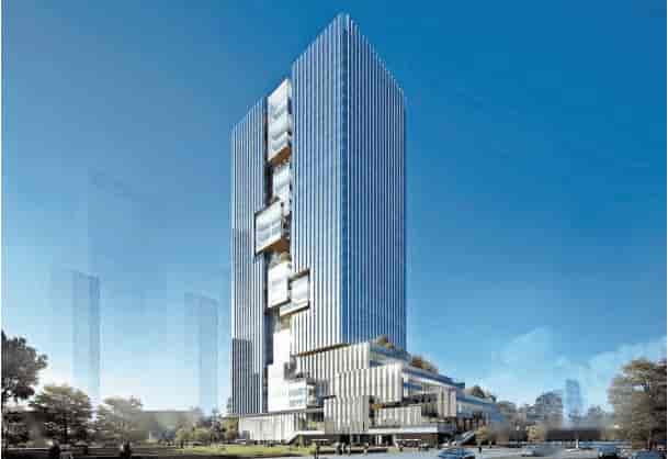 湾区产业投资大厦建筑外观图