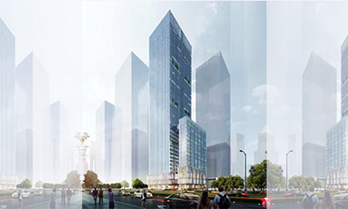 烯创科技大厦建筑外观图