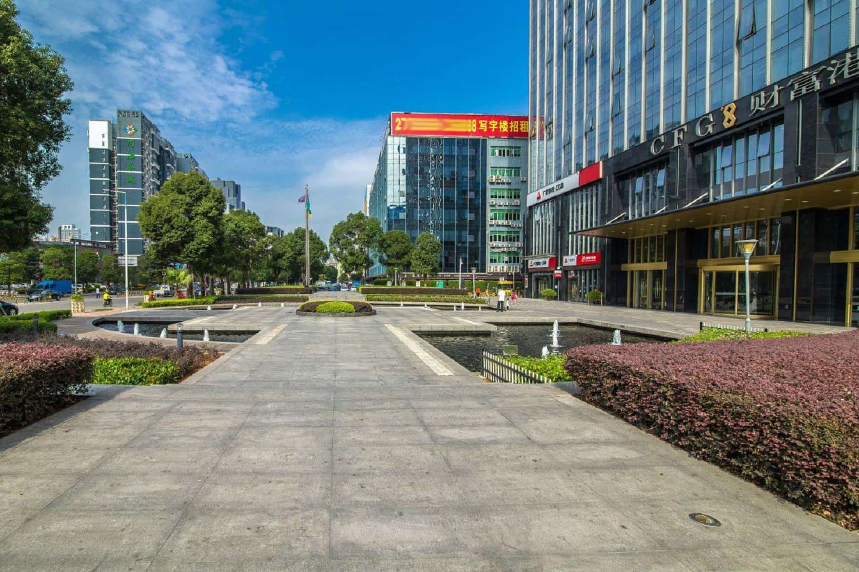 西乡财富港大厦大堂实景图