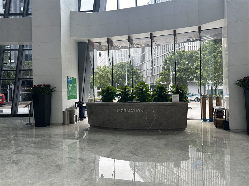 怡化金融科技大厦大堂实景图