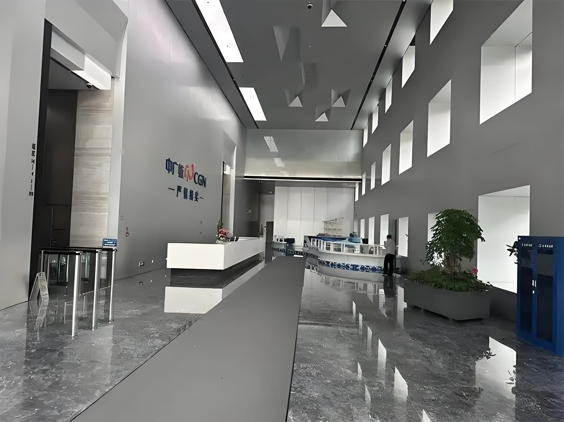 中广核大厦大堂实景图
