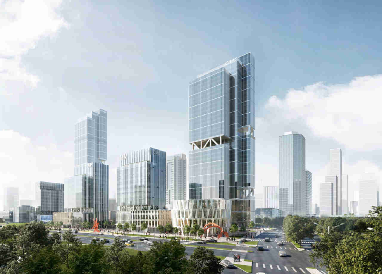 中集前海中心建筑外观图