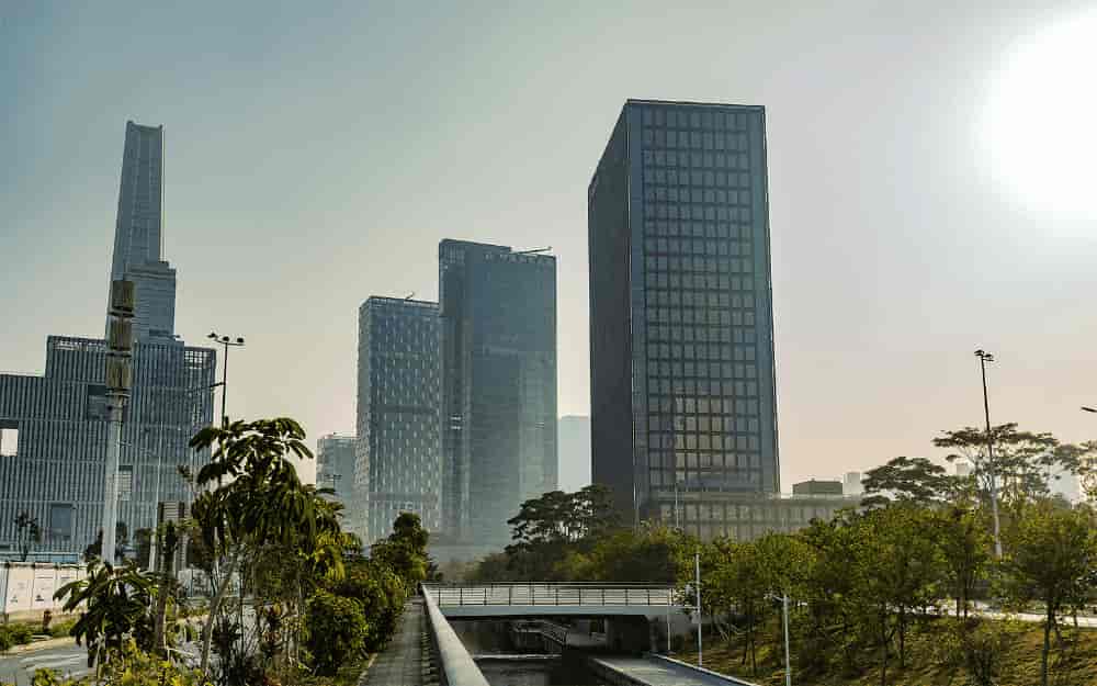 中铁南方总部大厦建筑外观图